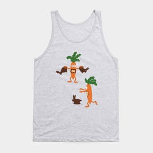 Easter zombie carrots attack Tank Top